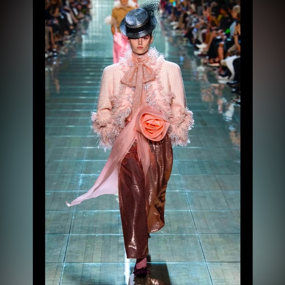 Marc Jacobs Pants - Marc Jacobs Runway Pink Micro Sequin Dress Pants